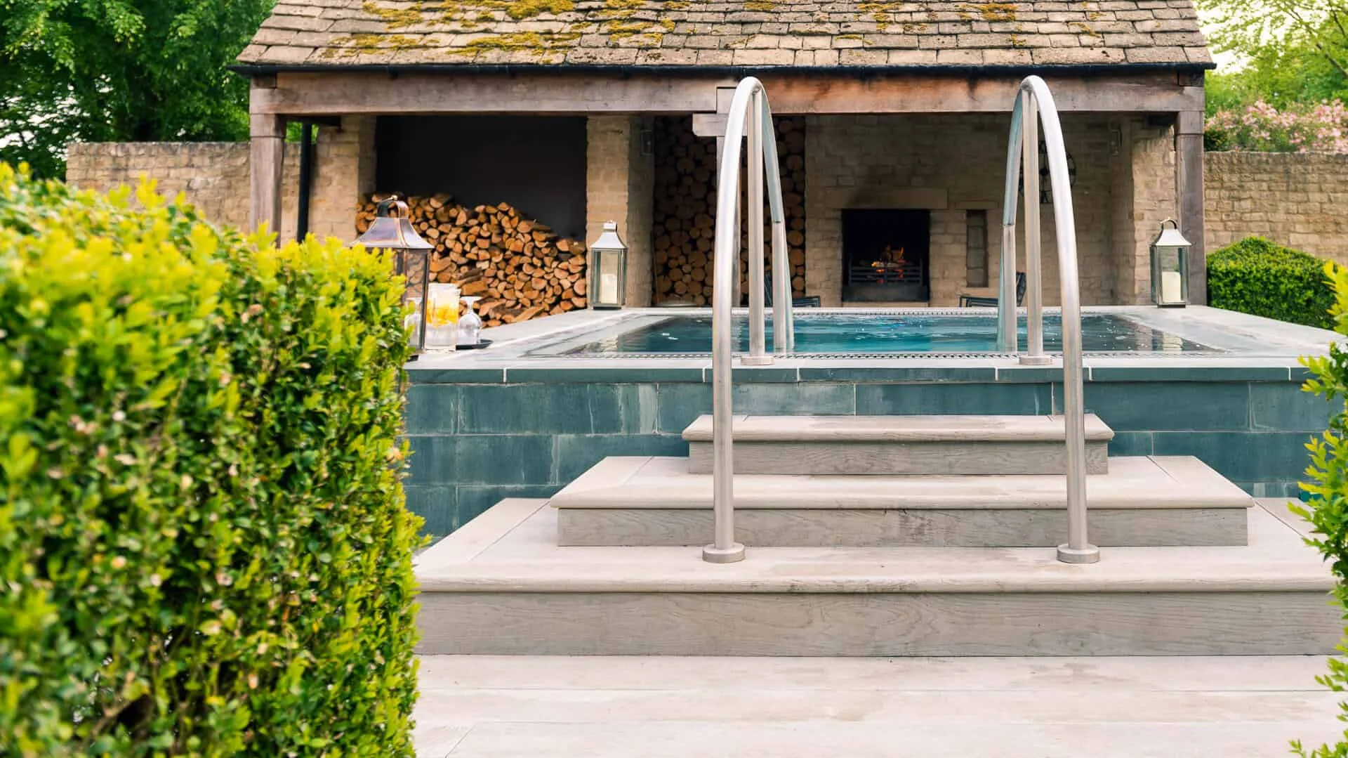 Family suite at Calcot Manor with views over the Cotswolds countryside