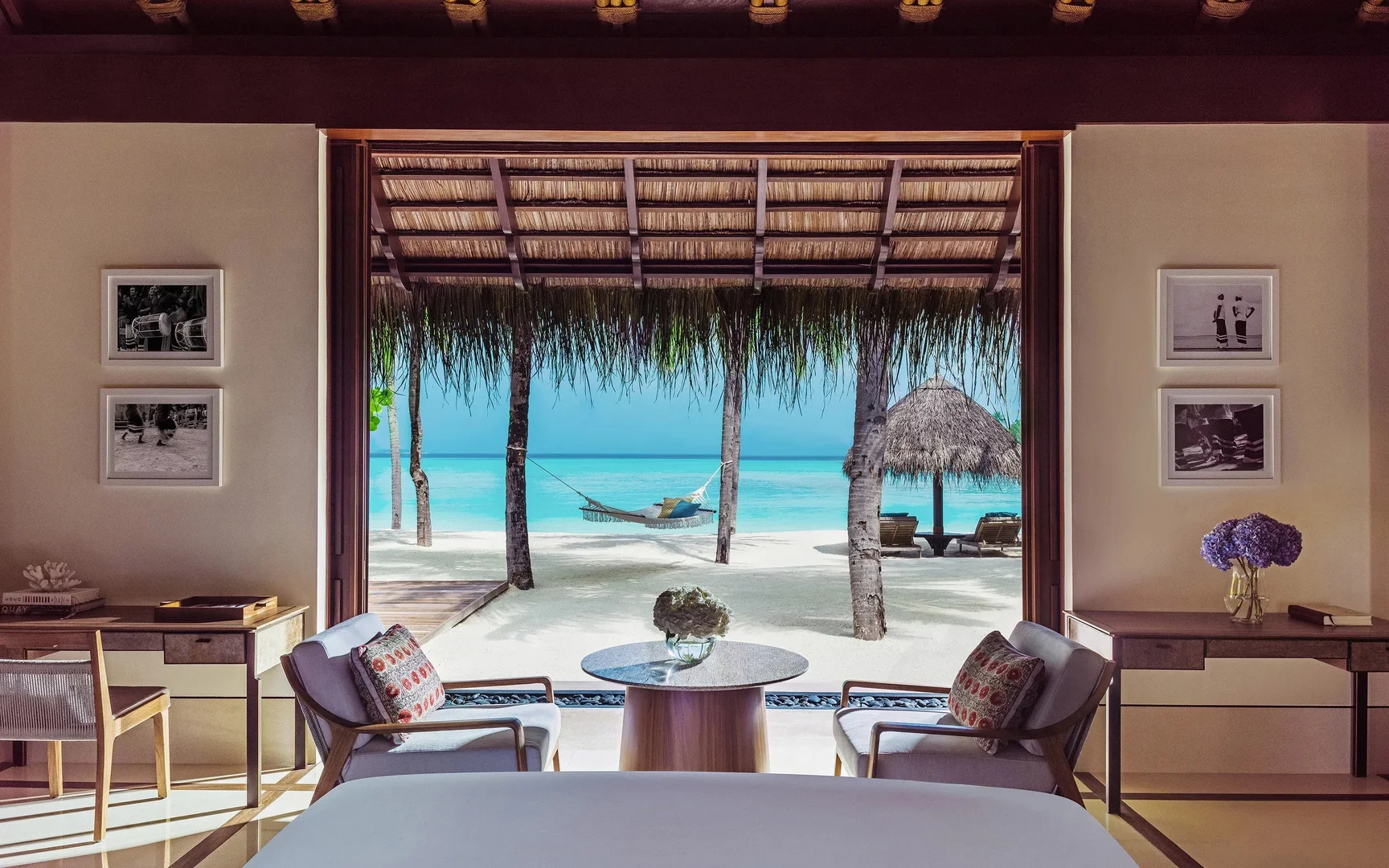 Overwater villas at One&Only Reethi Rah, North Malé Atoll