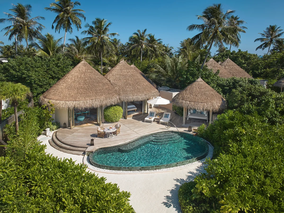 Beach House with private pool at The Nautilus Maldives, Baa Atoll